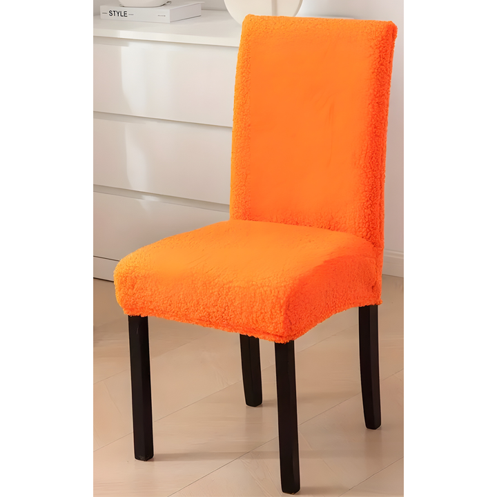 SherpaFit Chair Cover - Cozy Elastic Sherpa Dining Chair Cover | Stornfield