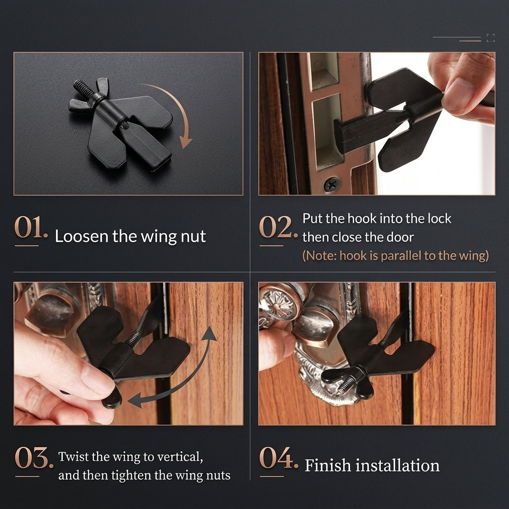 Portable Travel Security Door Stopper Lock | Stornfield