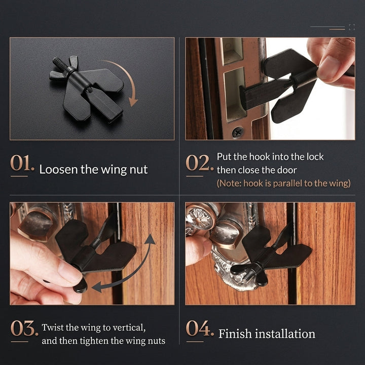 Portable Travel Security Door Stopper Lock | Stornfield