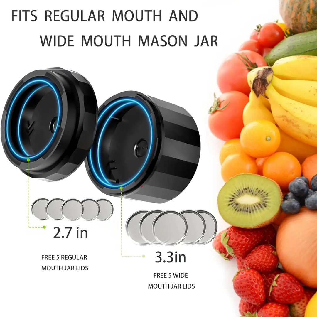 Stornfield | Electric Jar Vacuum Sealer Kit - Preserve freshness quickly!