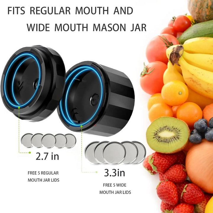 Stornfield | Electric Jar Vacuum Sealer Kit - Preserve freshness quickly!
