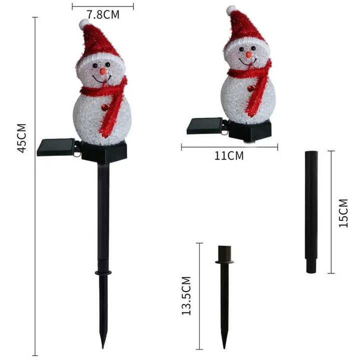 Solar-Powered Snowman Lamp - SolarSnow | Stornfield