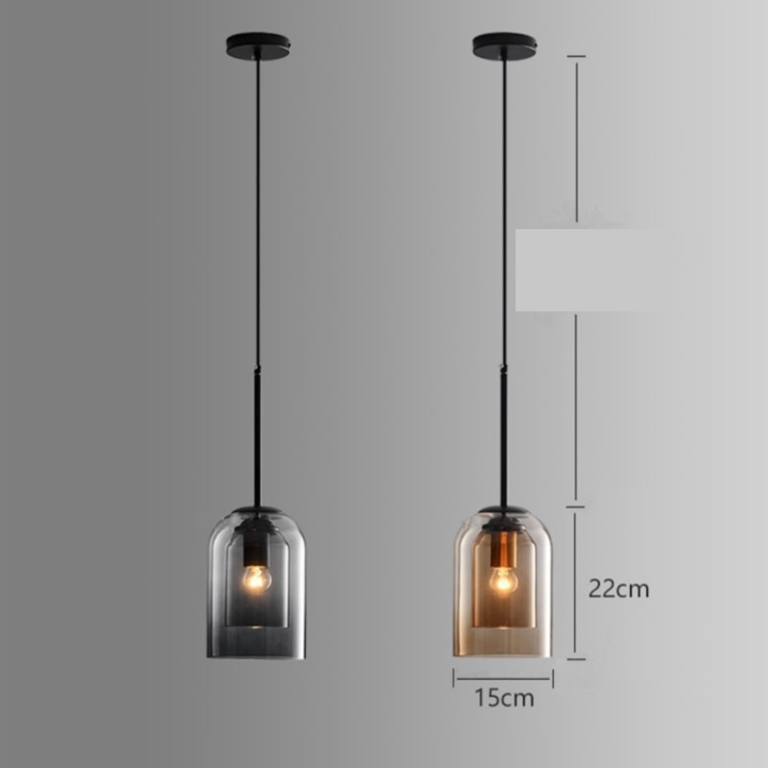 LuxeBeam Light - Modern Pendant Light made of double glass | Stornfield