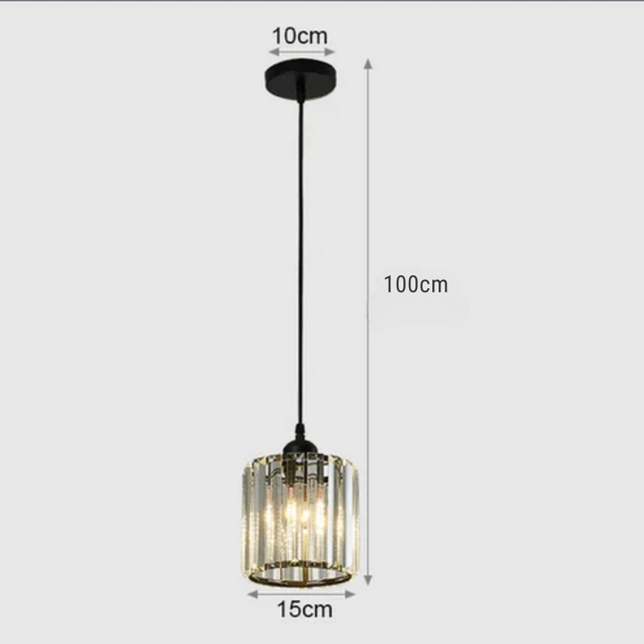 Elegant crystal pendant lamp – luxury lighting for dining room and living room | Stornfield