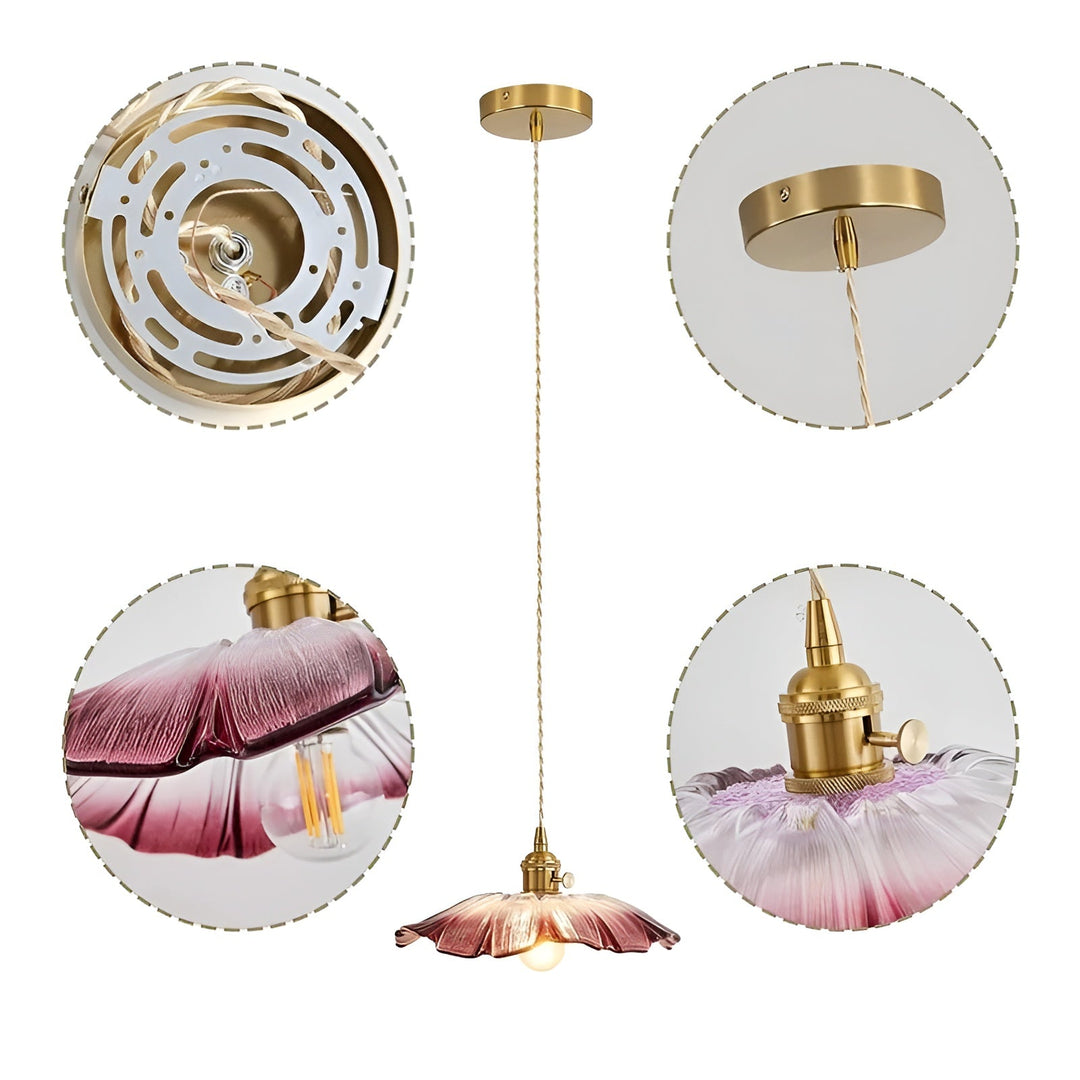 Hanging lamp with floral motif – Warm light & stylish design | For your home | Stornfield