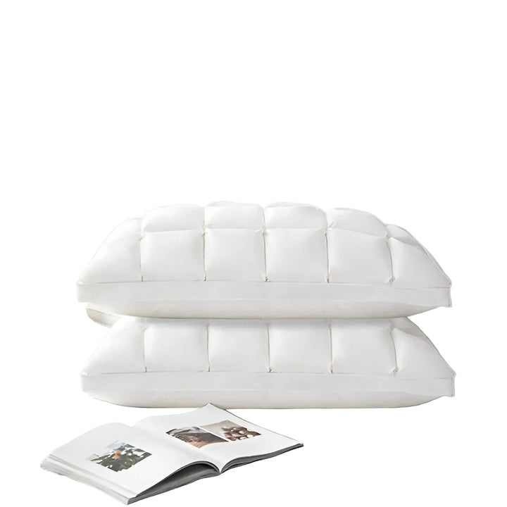 Down pillows with goose down – Luxurious, soft, and hypoallergenic | 100% cotton with optimal neck support | Stornfield
