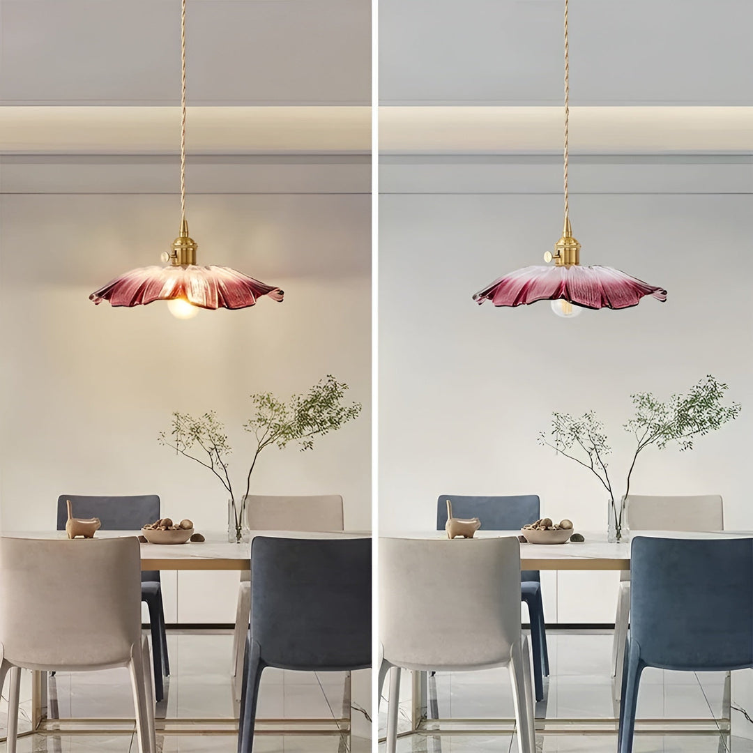 Hanging lamp with floral motif – Warm light & stylish design | For your home | Stornfield