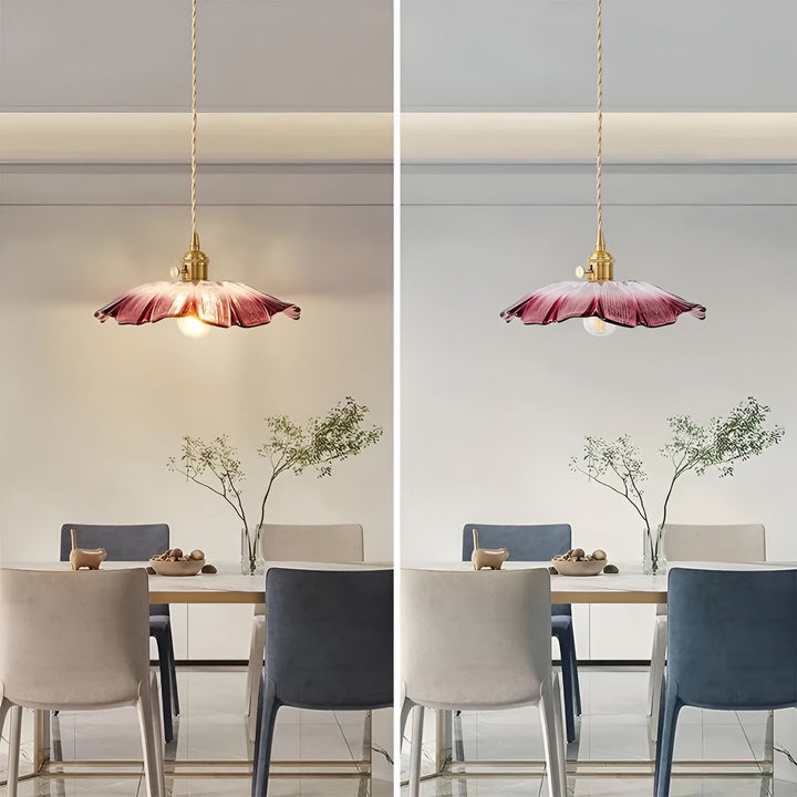 Hanging lamp with floral motif – Warm light & stylish design | For your home | Stornfield