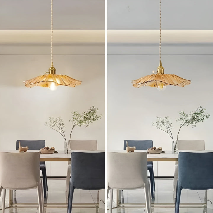 Hanging lamp with floral motif – Warm light & stylish design | For your home | Stornfield