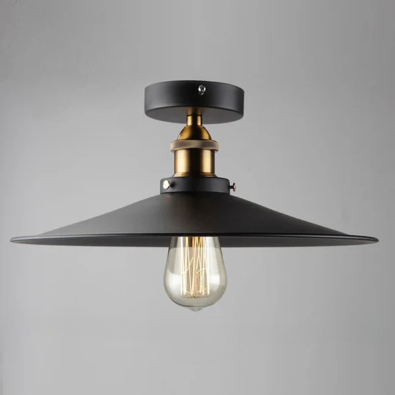 Vintage ceiling lamp in industrial style, retro ceiling light with Edison bulb, LED compatible | Stornfield