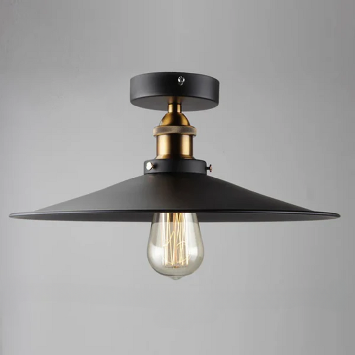 Vintage ceiling lamp in industrial style, retro ceiling light with Edison bulb, LED compatible | Stornfield