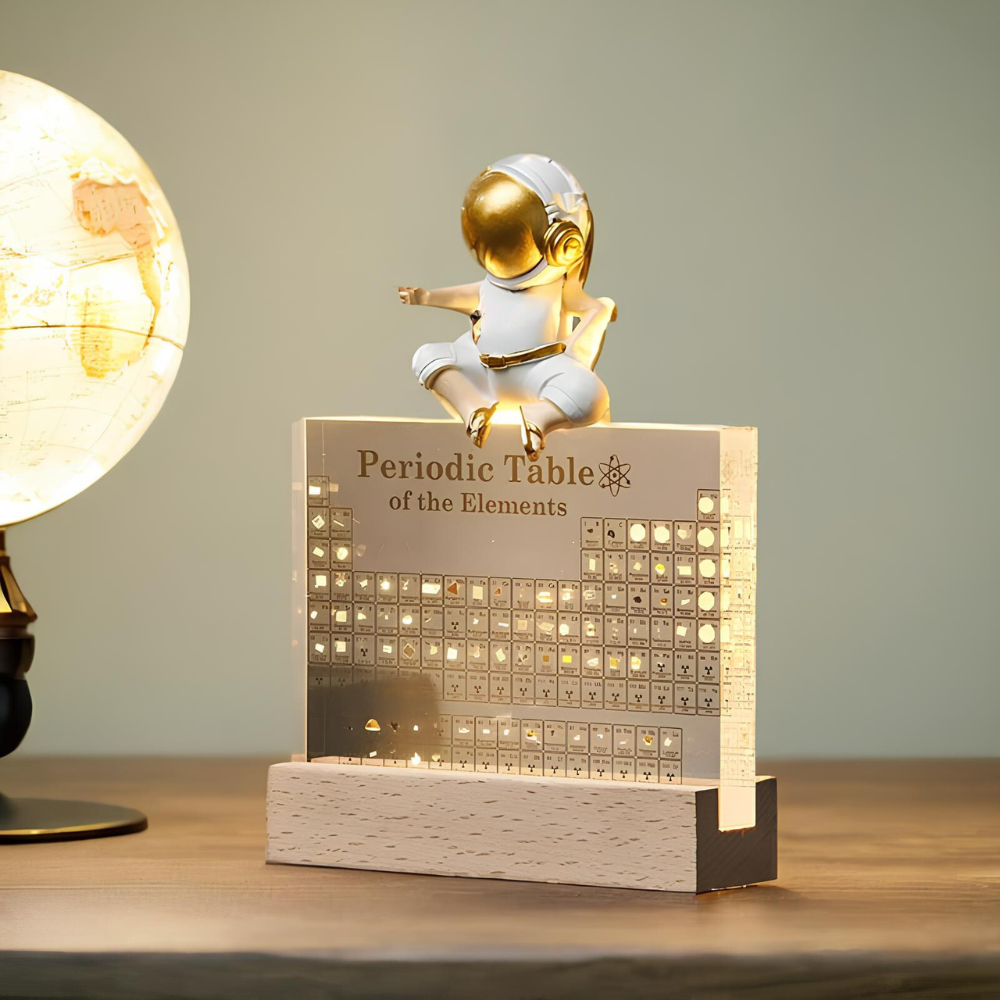 Illuminated Periodic Table with Real Elements - Elementa | Stornfield