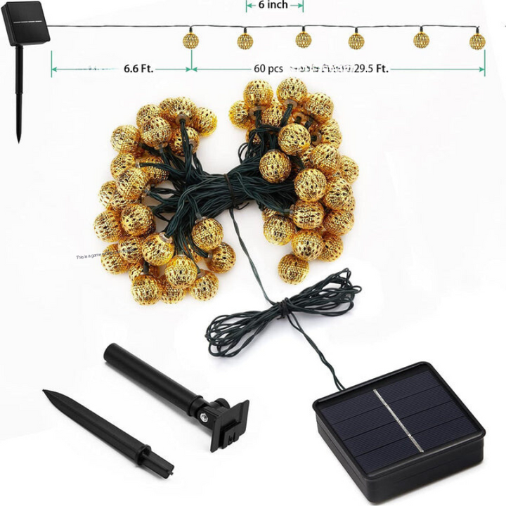 Stornfield | Moroccan-Style Waterproof Solar Garland String Lights - SunGlow Strings