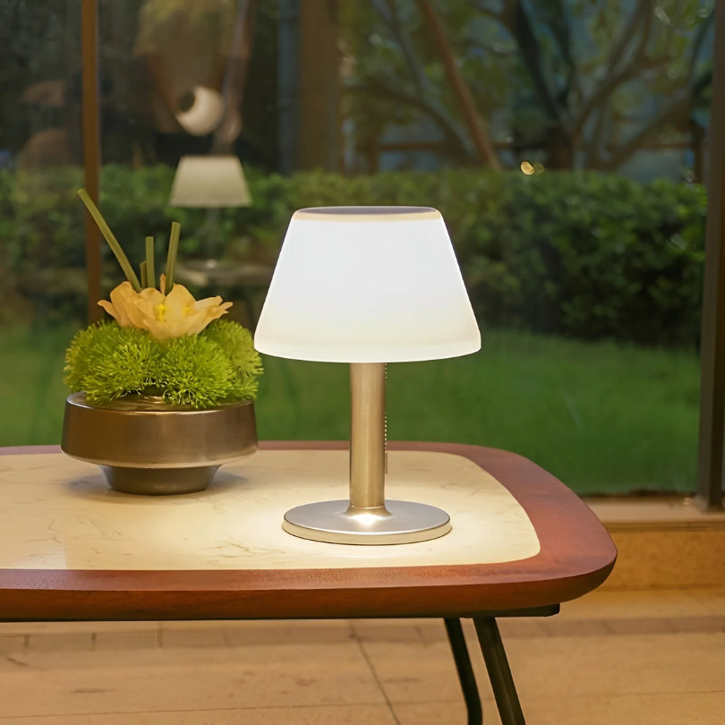 Stylish Solar Table Lamp - SolarLuxe | Stornfield