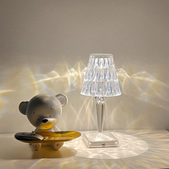 Chic Table Lamp with Crystal Design - CrystalLuxe | Stornfield