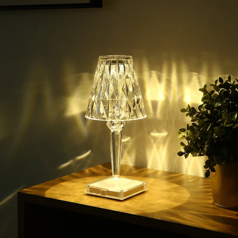 Chic Table Lamp with Crystal Design - CrystalLuxe | Stornfield