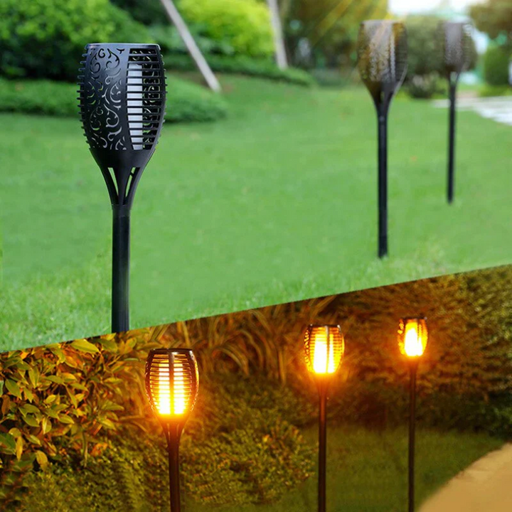 SolarFlame Garden Torches – Sustainable LED Garden Lighting | Stornfield