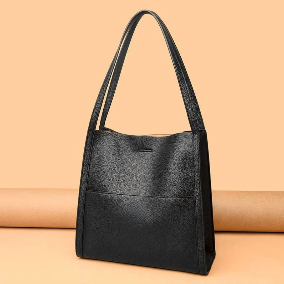Large Leather Handbag with Generous Capacity - DailyLux | Stornfield
