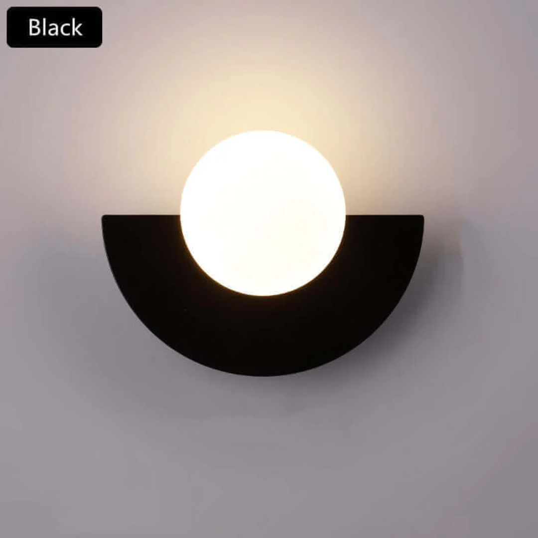 Metal Half Moon Wall Lamp - LunaMetal | Stornfield