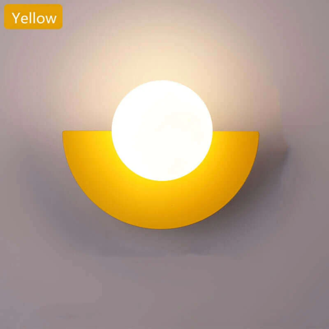 Metal Half Moon Wall Lamp - LunaMetal | Stornfield