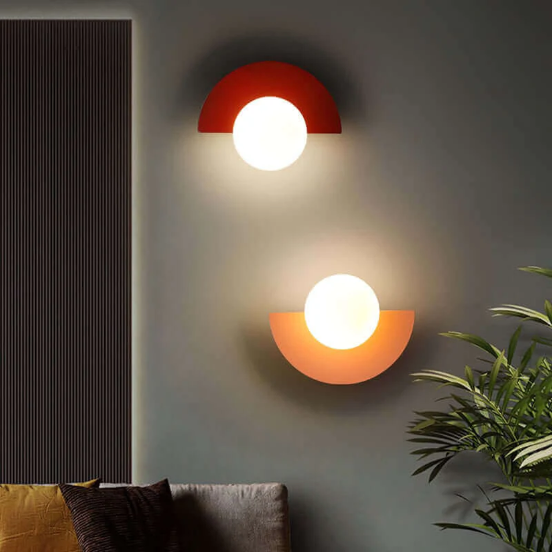Metal Half Moon Wall Lamp - LunaMetal | Stornfield