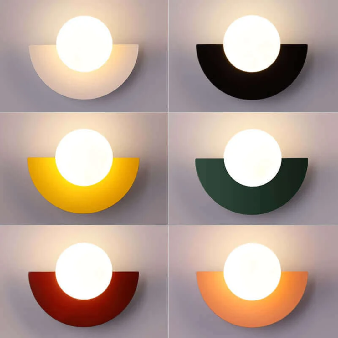 Metal Half Moon Wall Lamp - LunaMetal | Stornfield