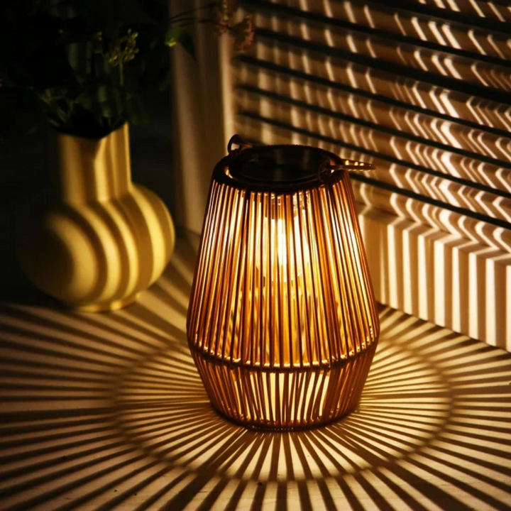 Handwoven Waterproof Solar Garden Lamp - SunWeave | Stornfield
