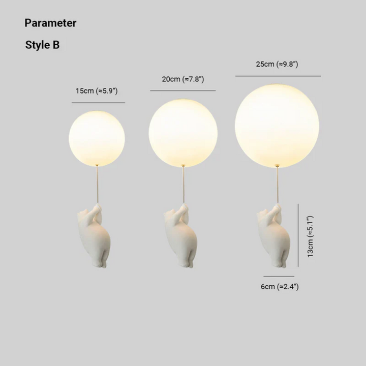 Fateh Ceiling Lamps Pendant Lamps Bear Balloon | Stornfield