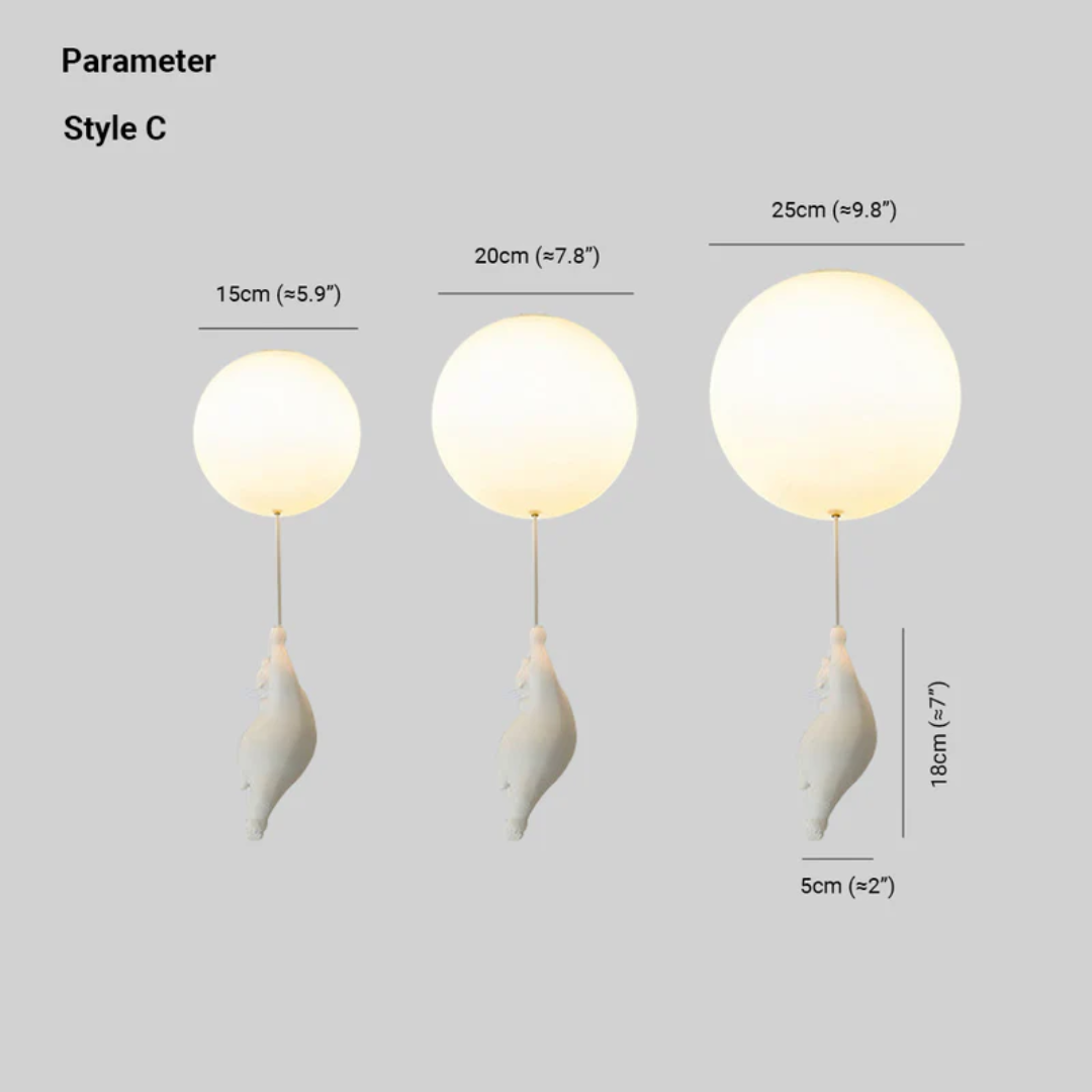 Fateh Ceiling Lamps Pendant Lamps Bear Balloon | Stornfield