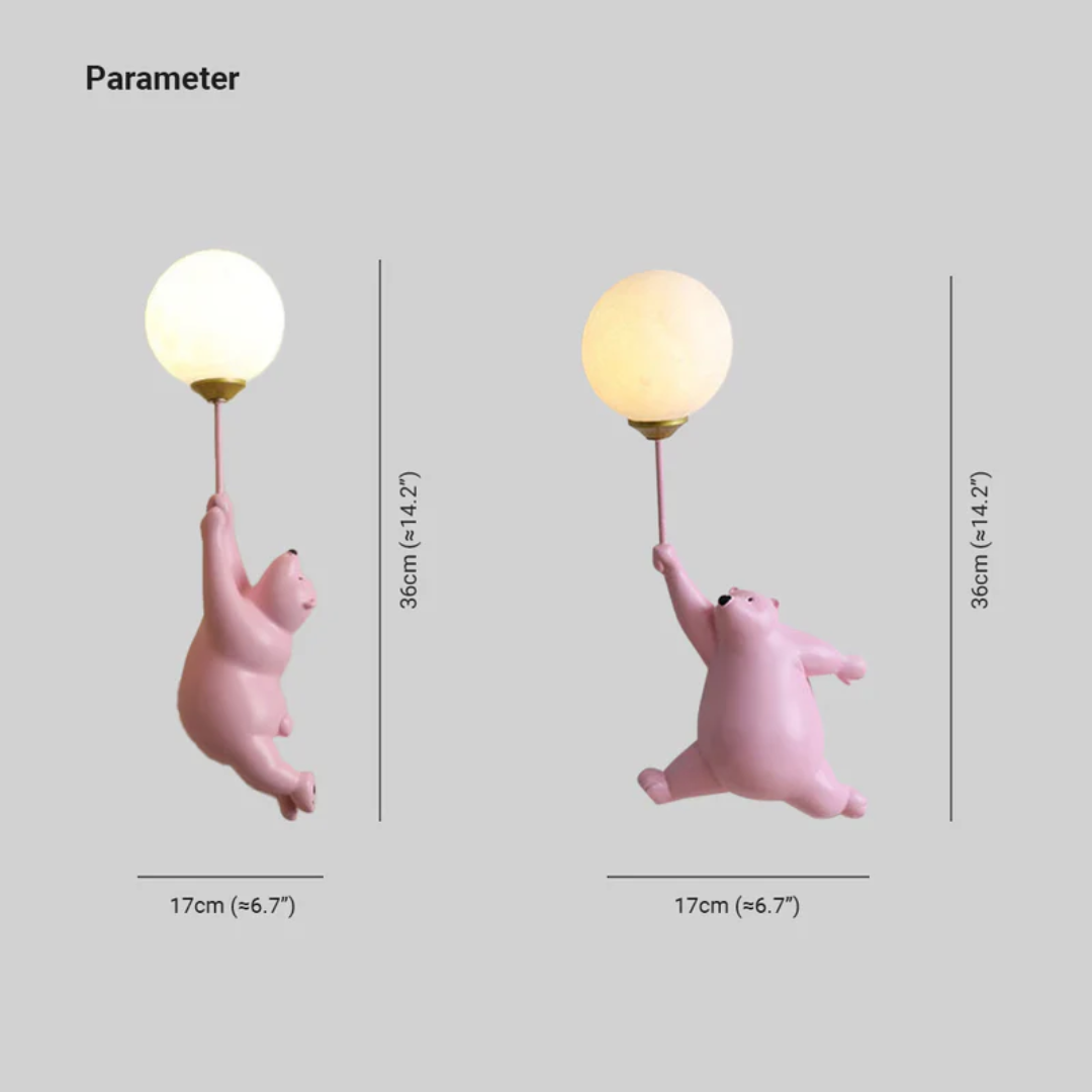 Designer Bear LED Wall Lamp - TeddyGlow | Stornfield