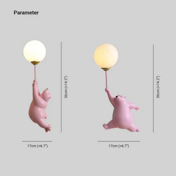 Designer Bear LED Wall Lamp - TeddyGlow | Stornfield