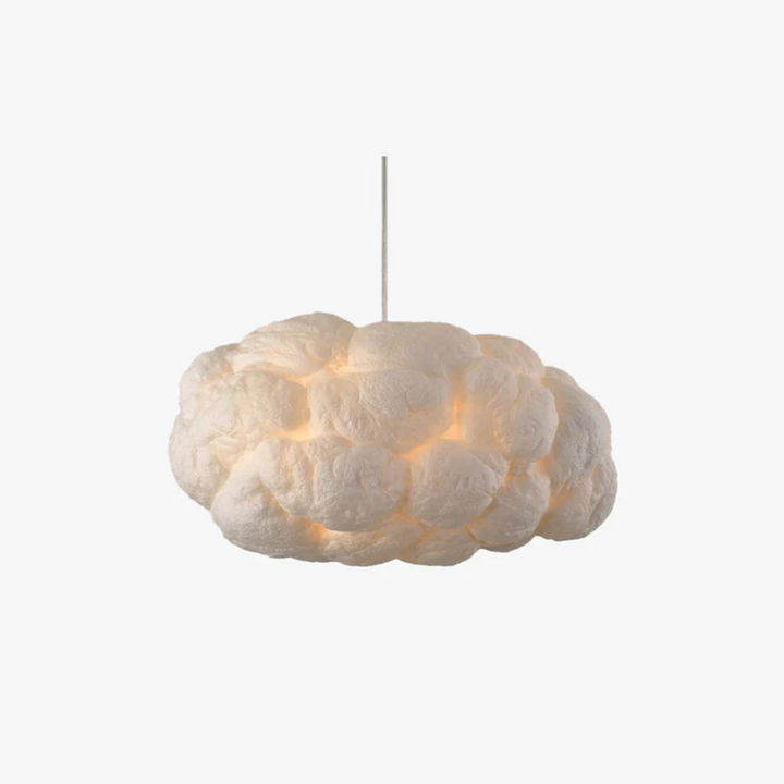 Designer Cloud LED Pendant Lamp White PVC/Cotton - Nimbus | Stornfield