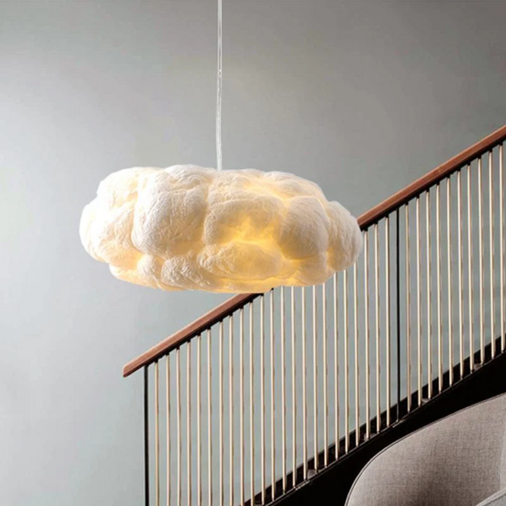 Designer Cloud LED Pendant Lamp White PVC/Cotton - Nimbus | Stornfield