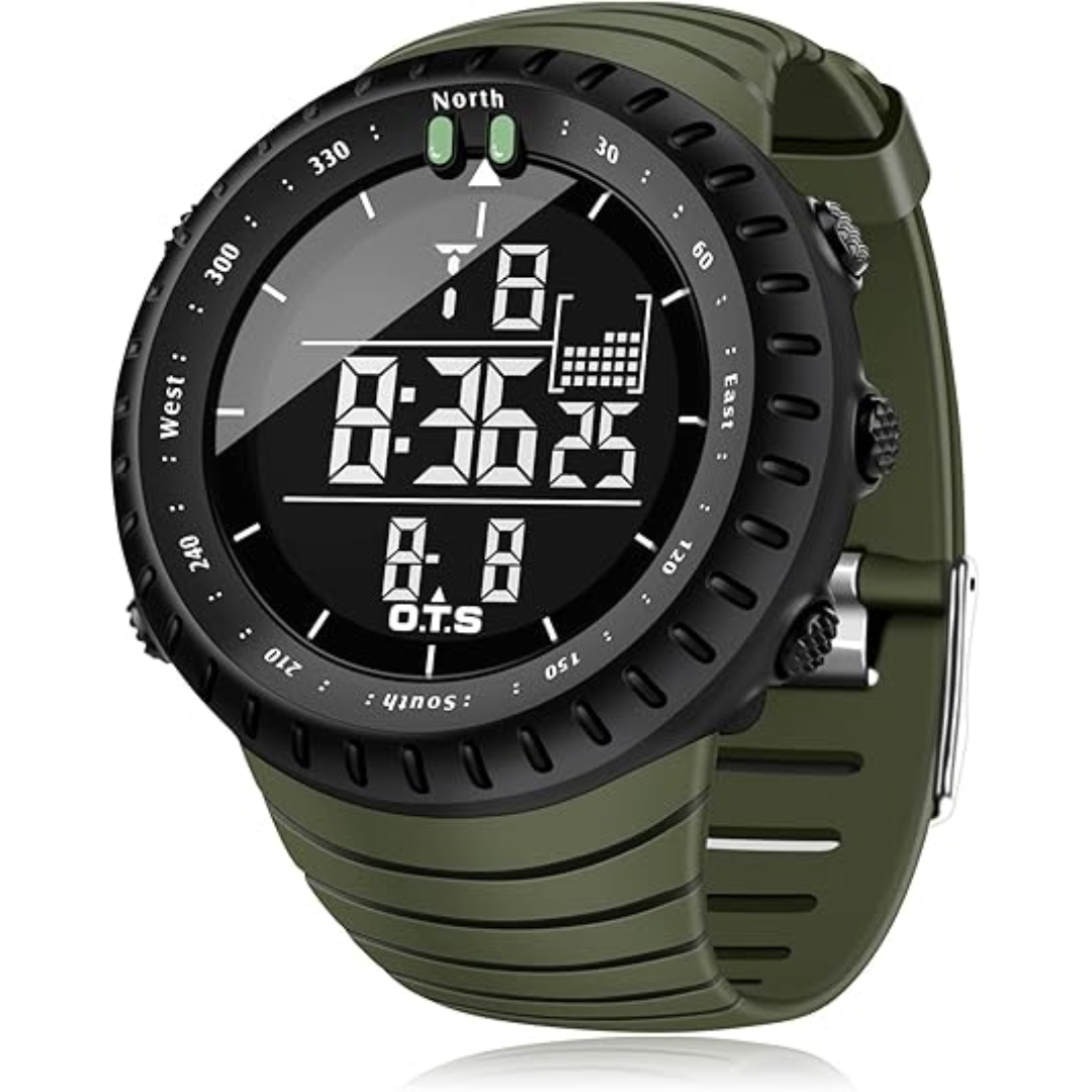 Stornfield | Henry Waterproof Men’s Digital Sports Watch – Shockproof, Tactical & LED Backlit Outdoor Timepiece