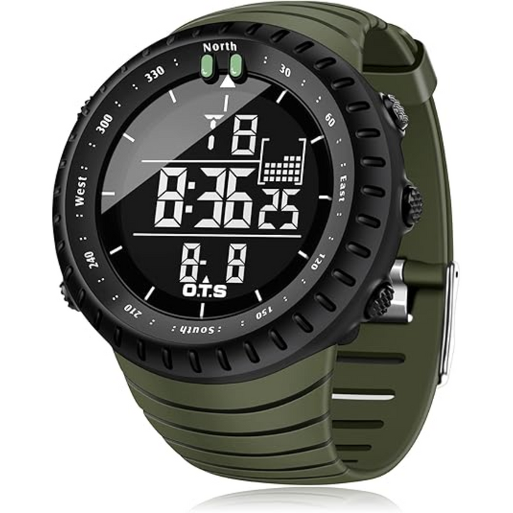 Stornfield | Henry Waterproof Men’s Digital Sports Watch – Shockproof, Tactical & LED Backlit Outdoor Timepiece