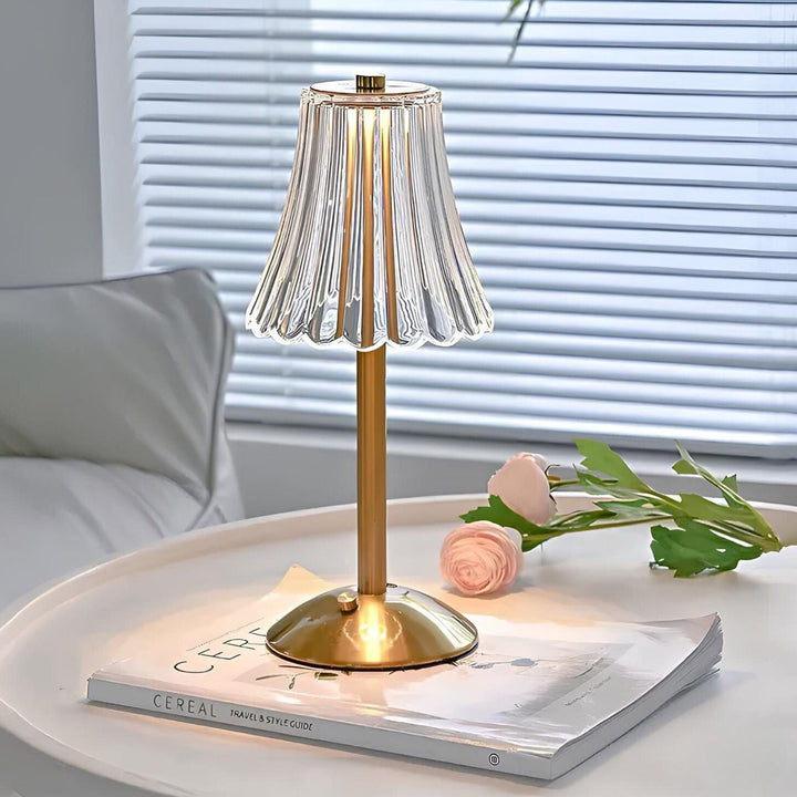 Golden Crystal Table Lamp - Aurora Luxe | Stornfield