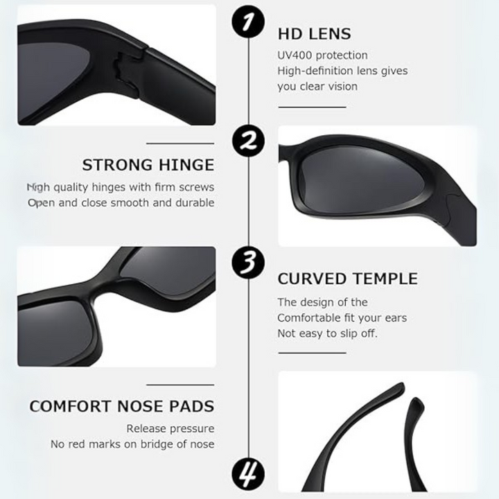 Polarized Sports Sunglasses - SwiftWrap | Stornfield