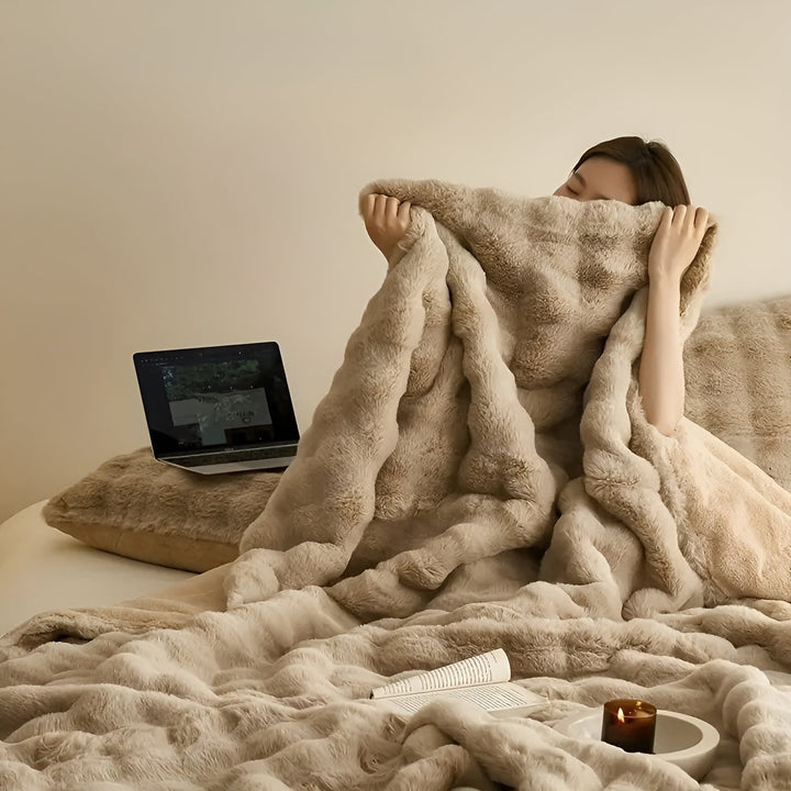 Fleece and fleece Stornfieldanket – Extra soft & warm | Perfect for sofa and bedroom | Stornfield