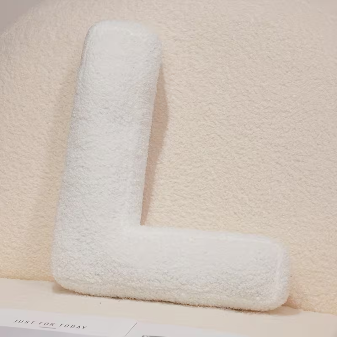 White Letter Decorative Pillow – Soft And Versatile | Creative Pillows For Your Sofa And Bed | Stornfield