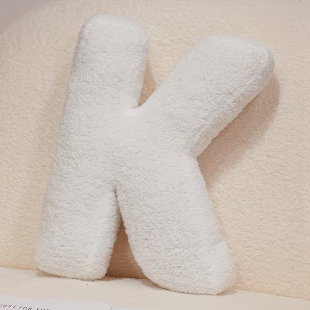 White Letter Decorative Pillow – Soft And Versatile | Creative Pillows For Your Sofa And Bed | Stornfield