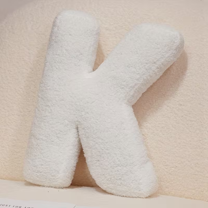 White Letter Decorative Pillow – Soft And Versatile | Creative Pillows For Your Sofa And Bed | Stornfield