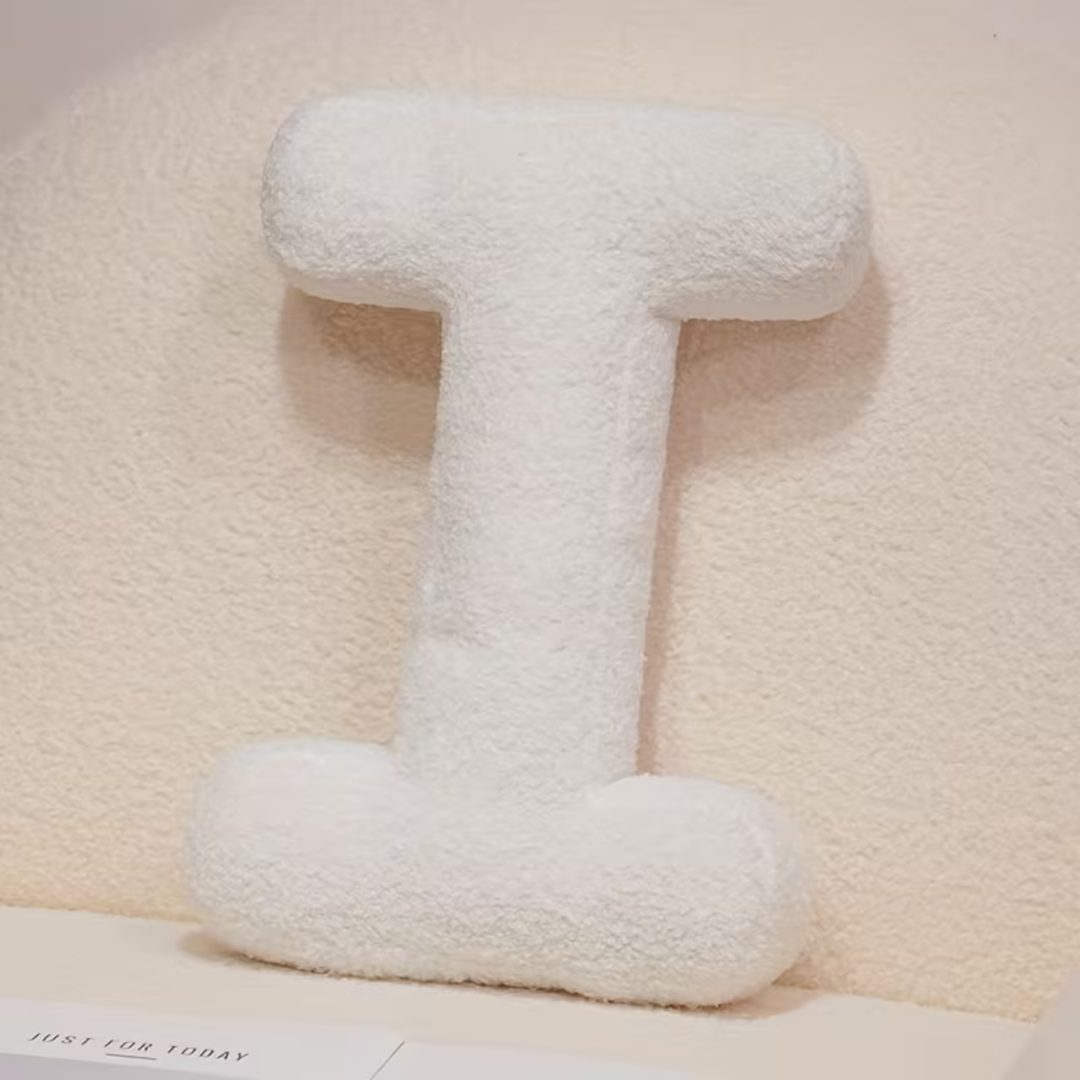 White Letter Decorative Pillow – Soft And Versatile | Creative Pillows For Your Sofa And Bed | Stornfield