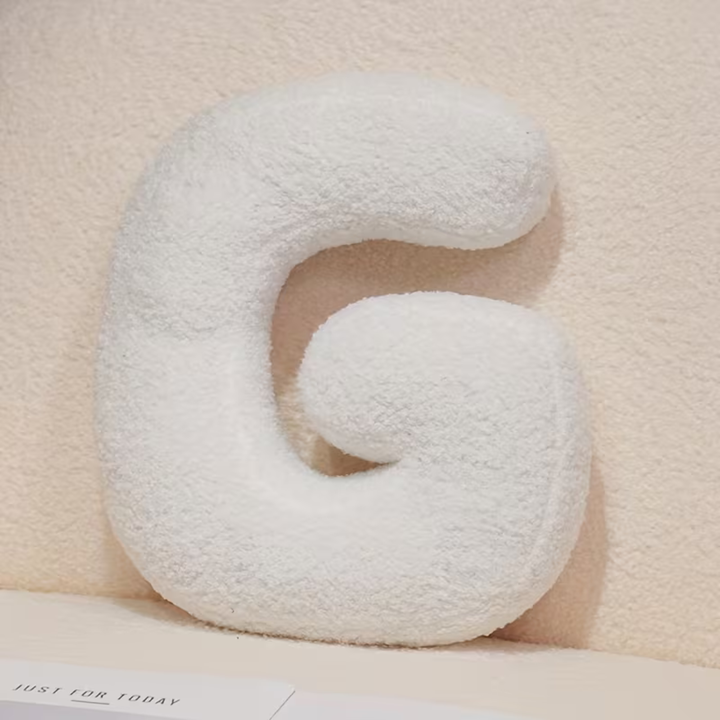 White Letter Decorative Pillow – Soft And Versatile | Creative Pillows For Your Sofa And Bed | Stornfield