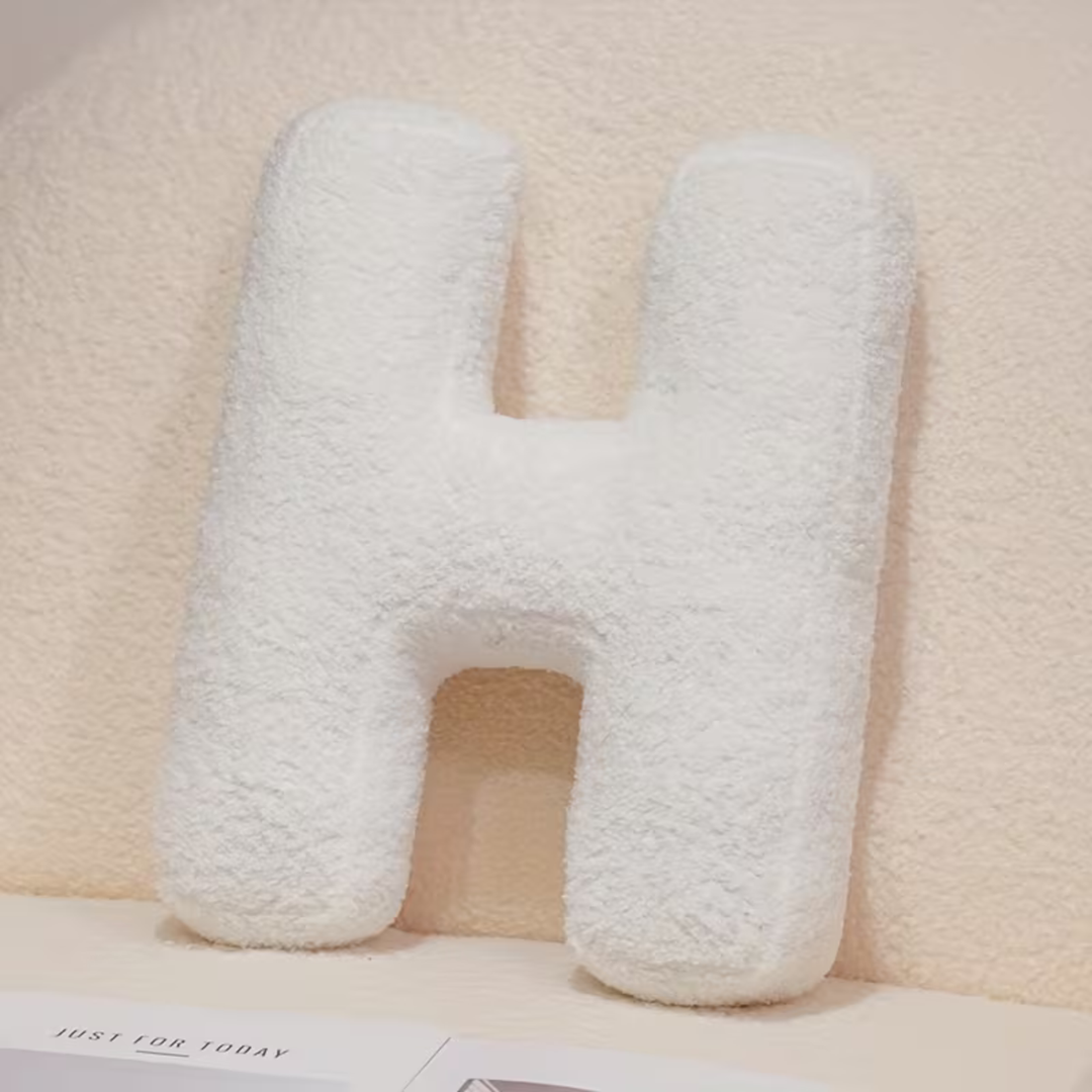White Letter Decorative Pillow – Soft And Versatile | Creative Pillows For Your Sofa And Bed | Stornfield