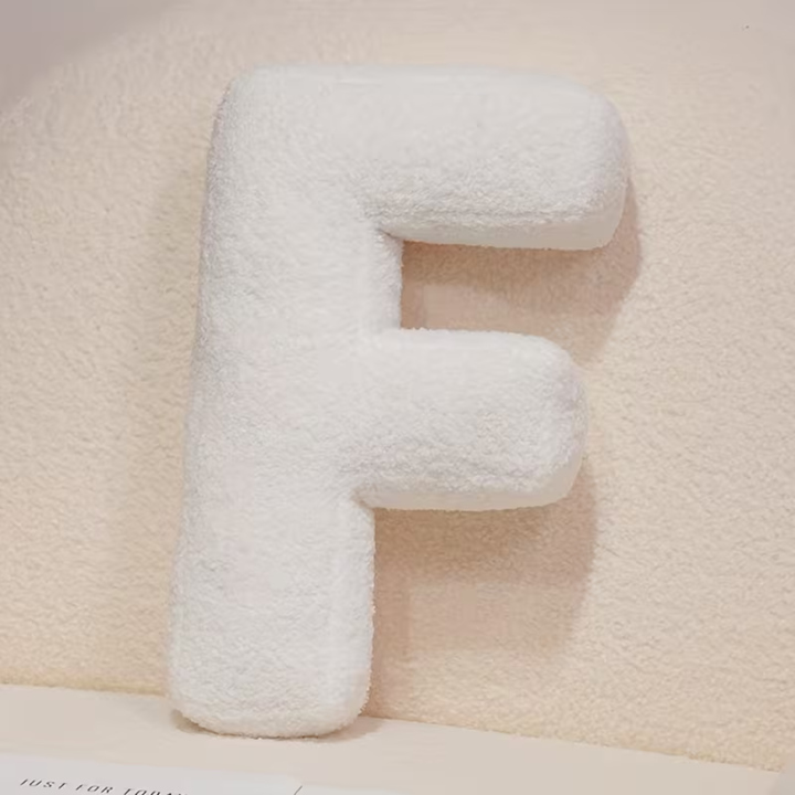White Letter Decorative Pillow – Soft And Versatile | Creative Pillows For Your Sofa And Bed | Stornfield