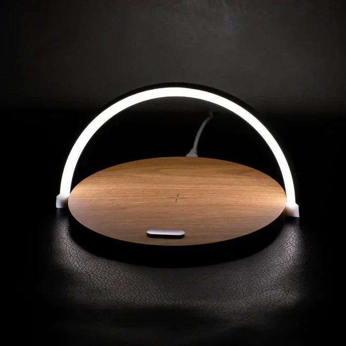 3-in-1 Wireless Charger, Phone Stand, and Stornfield LED Lamp