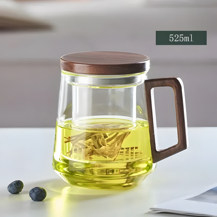 ArtisanBrew Cup – Heat-resistant glass tea cup | Stornfield