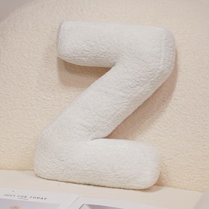 White Letter Decorative Pillow – Soft And Versatile | Creative Pillows For Your Sofa And Bed | Stornfield