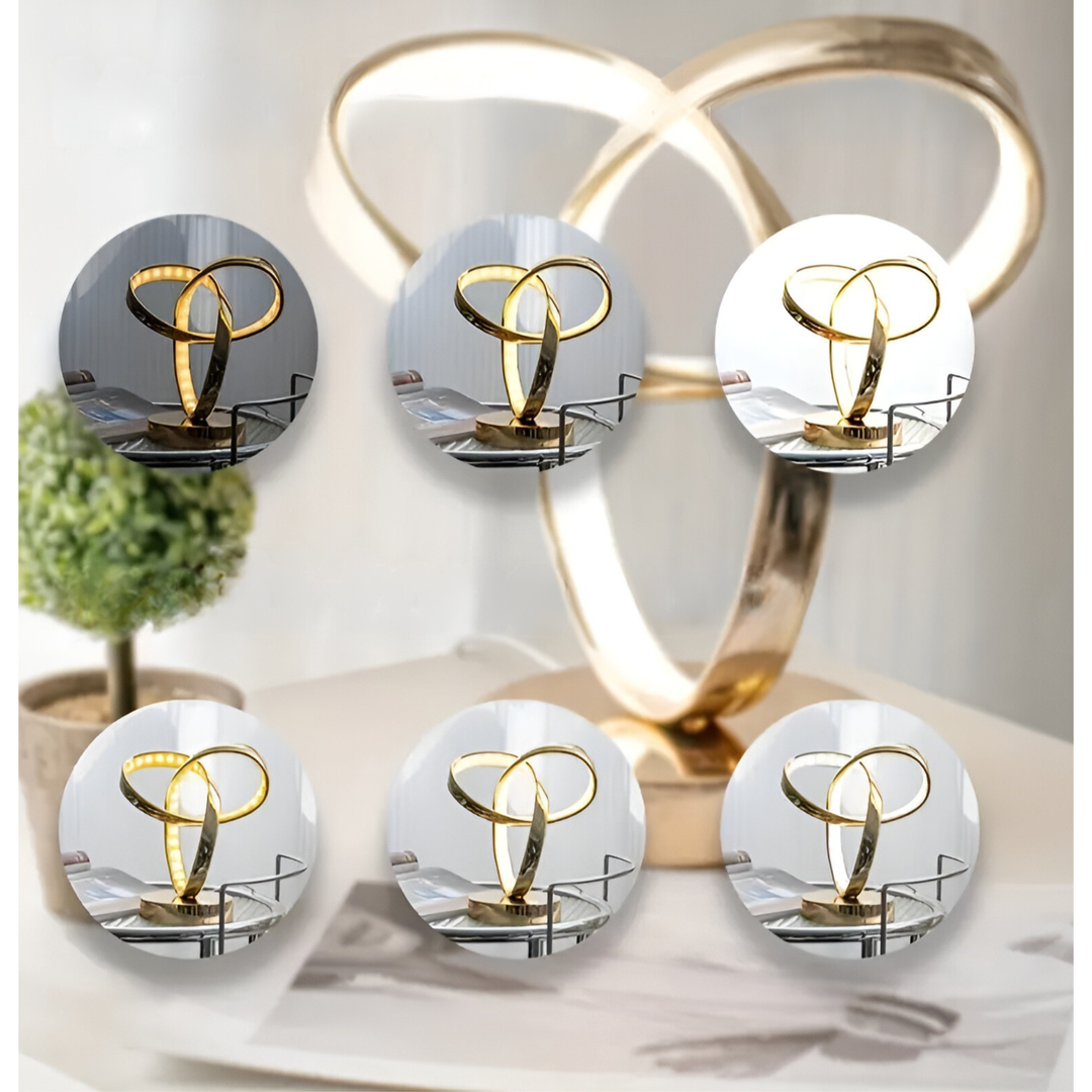 Stornfield | Lamp - Luxury Golden Möbius Ring Desk Reading Lamp