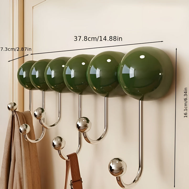 Shower hooks with suction cup – Strong hold without drilling | Perfect for bath and shower | Stornfield